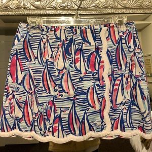 Lily Pulitzer Sailboat Skort